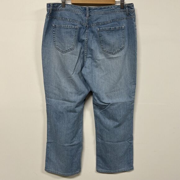 Chico’s Additions Bootcut Jeans Size 3 (16) Blue High Rise Light Wash Stretch - Picture 3 of 10
